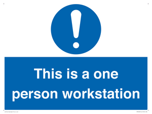 This is a one person workstation